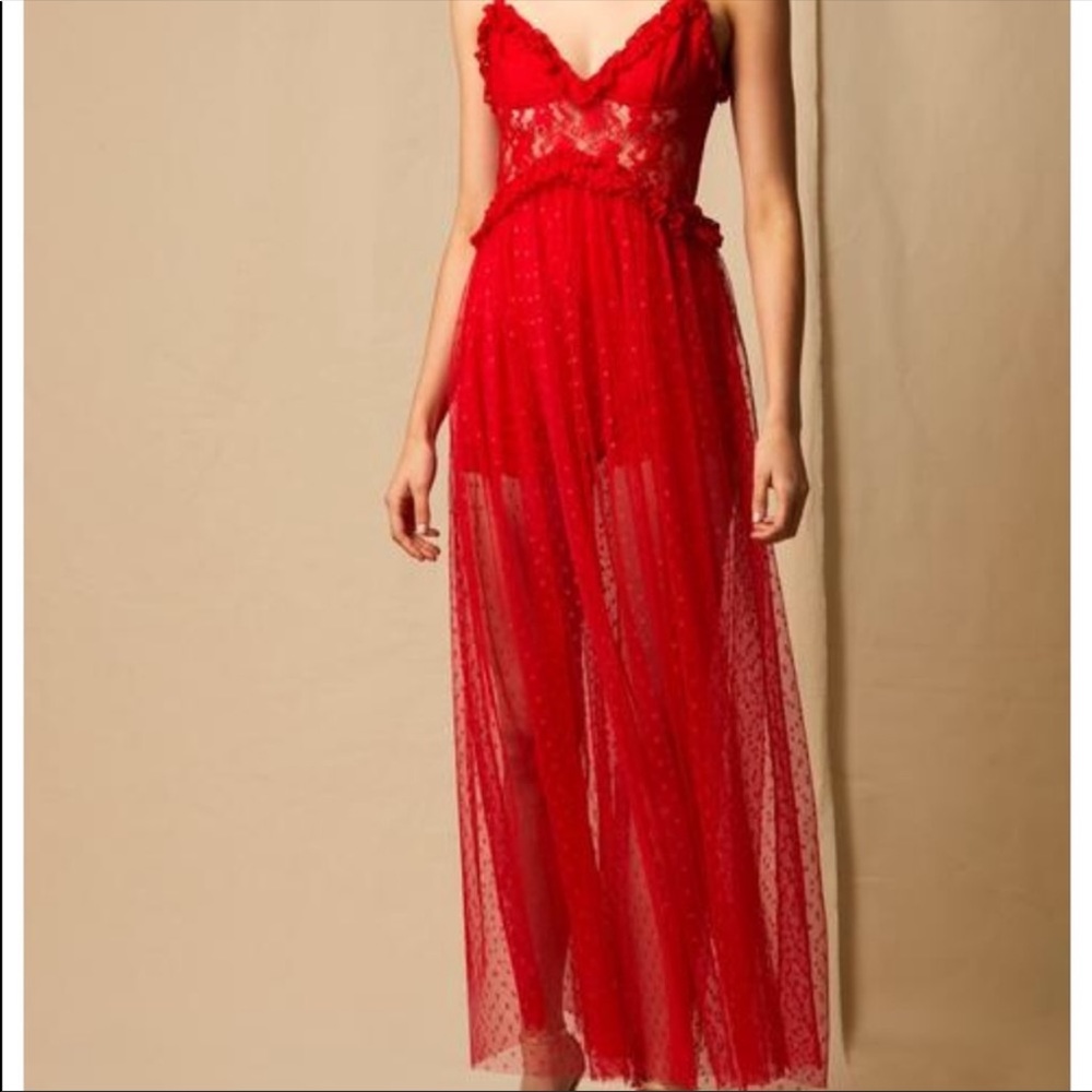 Choosy Red Lace Dress brand new size 0